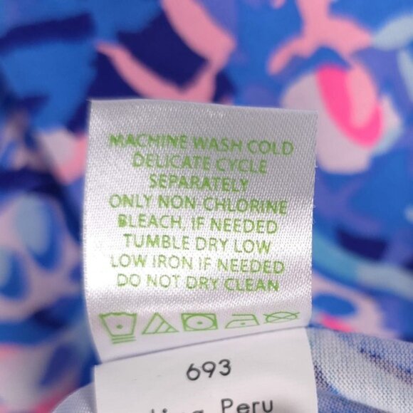 Lilly Pulitzer Women’s Party Wave Margot Swing Mini Dress Pima Cotton Tassels XS - Picture 12 of 12